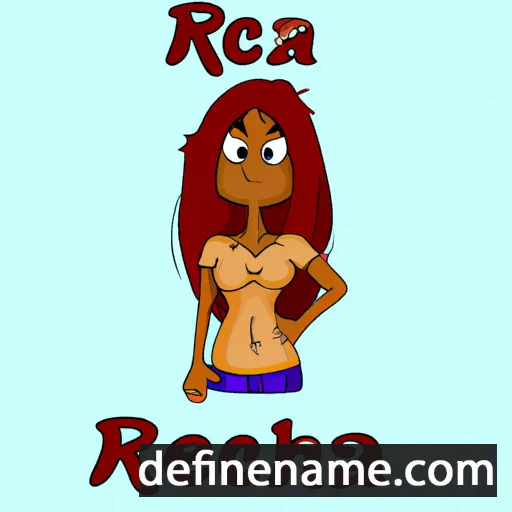 cartoon of the name Reatha