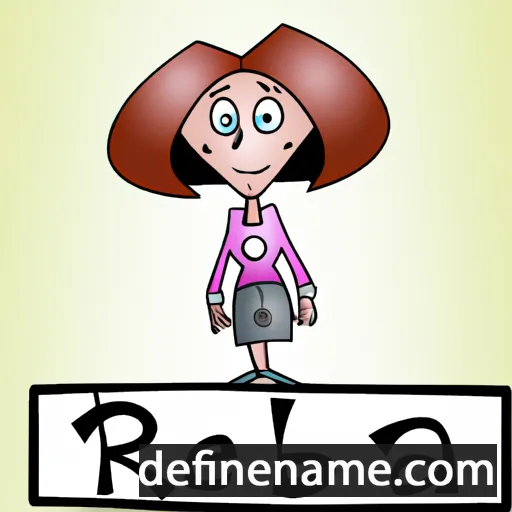 cartoon of the name Reba