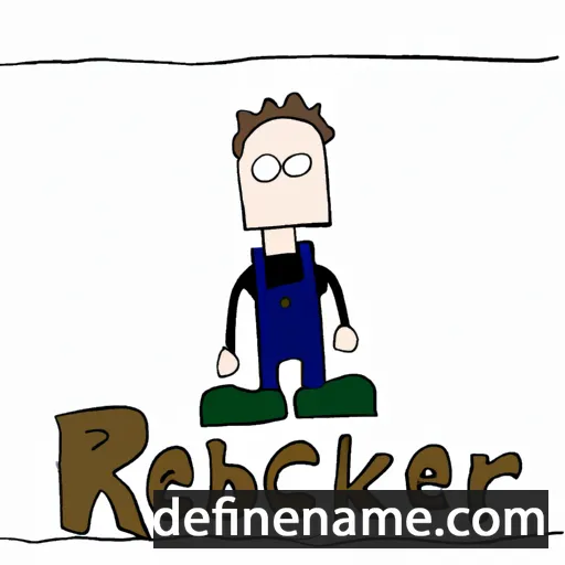 cartoon of the name Rebecker