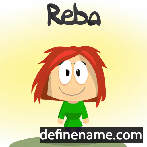 cartoon of the name Rebeka