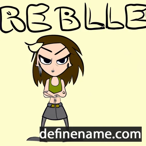 cartoon of the name Rebelle