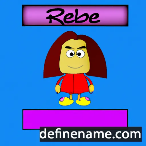 cartoon of the name Rebie