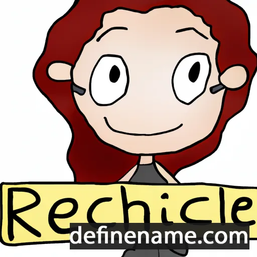 cartoon of the name Rechel