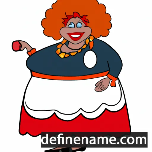 cartoon of the name Redenta