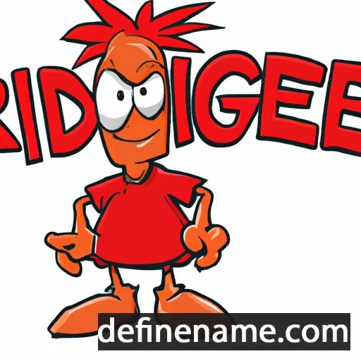 cartoon of the name Redgie