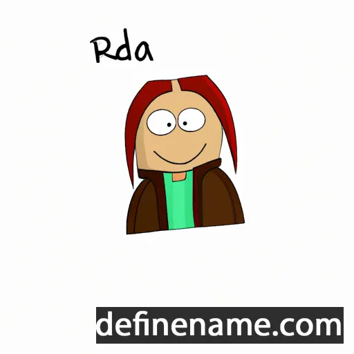 cartoon of the name Reeda