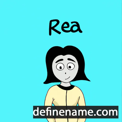 cartoon of the name Reeja