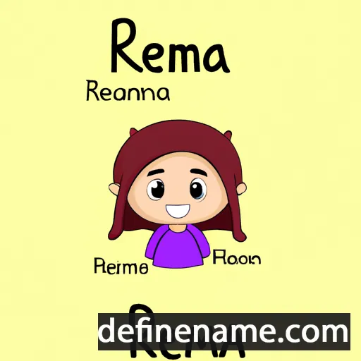 cartoon of the name Reema