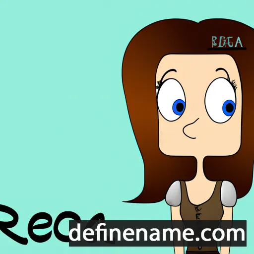 cartoon of the name Reesa