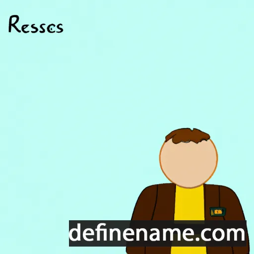 cartoon of the name Reesaias