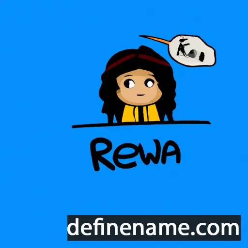 cartoon of the name Reewa