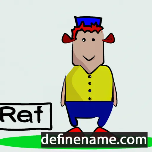 cartoon of the name Refat