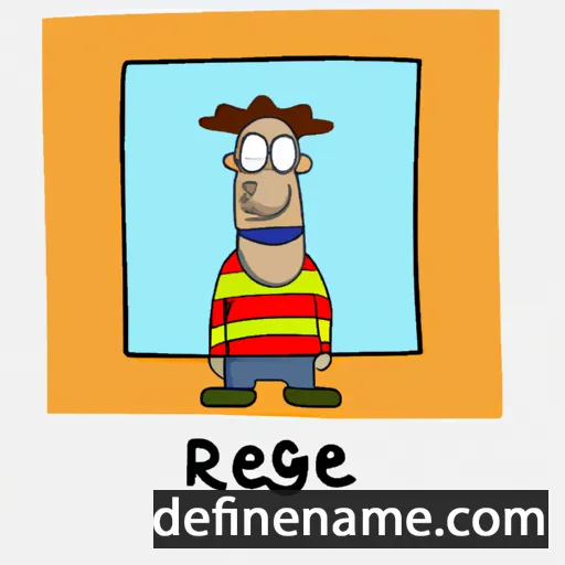 cartoon of the name Rege