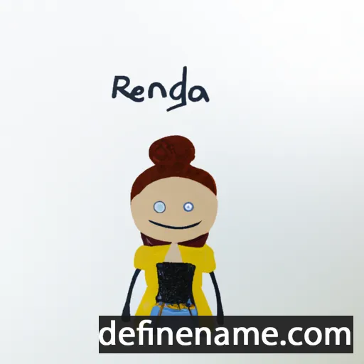 cartoon of the name Regenda