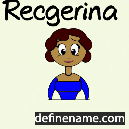 cartoon of the name Regenia