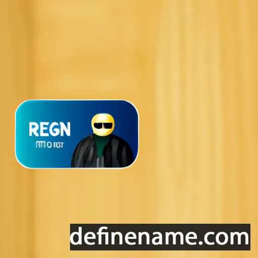 cartoon of the name Regien