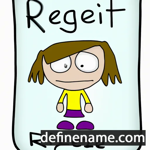 cartoon of the name Regitze