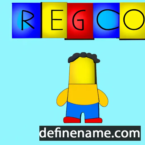 cartoon of the name Rego