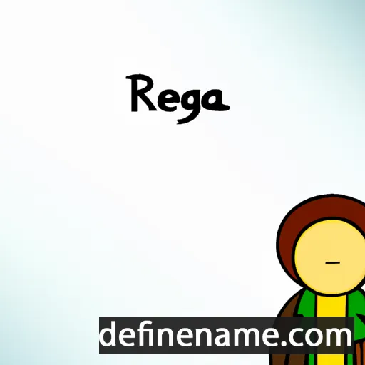 cartoon of the name Reguna