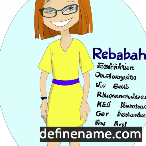 cartoon of the name Rehabiah