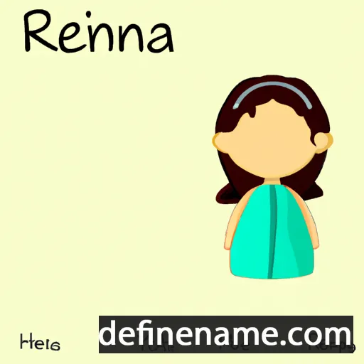 cartoon of the name Rehina