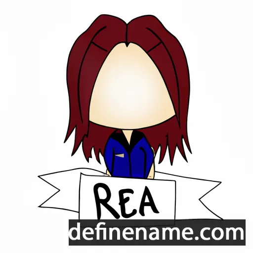 cartoon of the name Reia