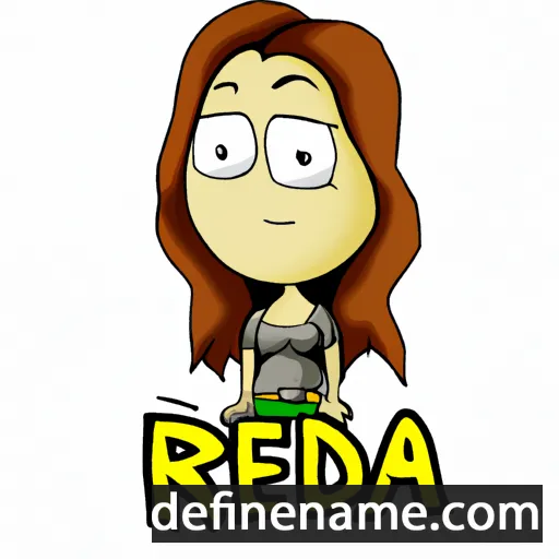 cartoon of the name Reida