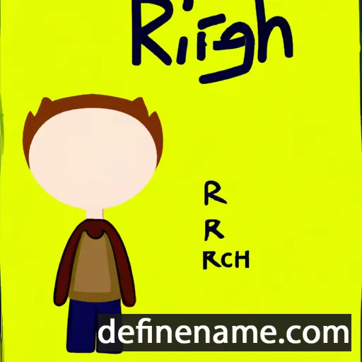 cartoon of the name Reigh