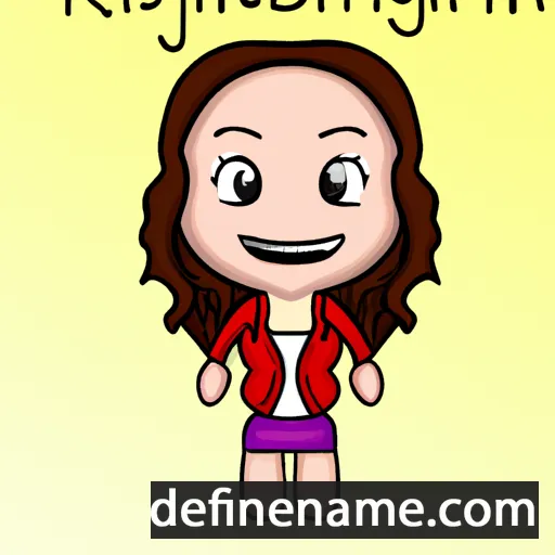 cartoon of the name Reighlynn