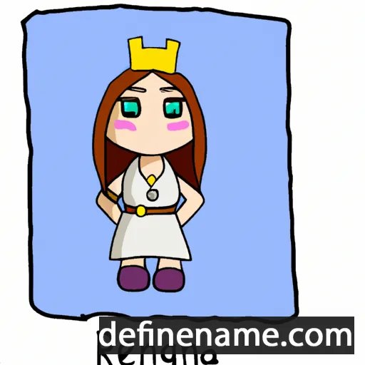 cartoon of the name Reigna