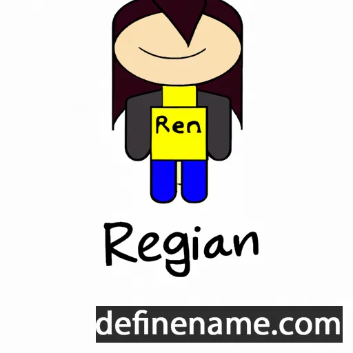 cartoon of the name Reignn