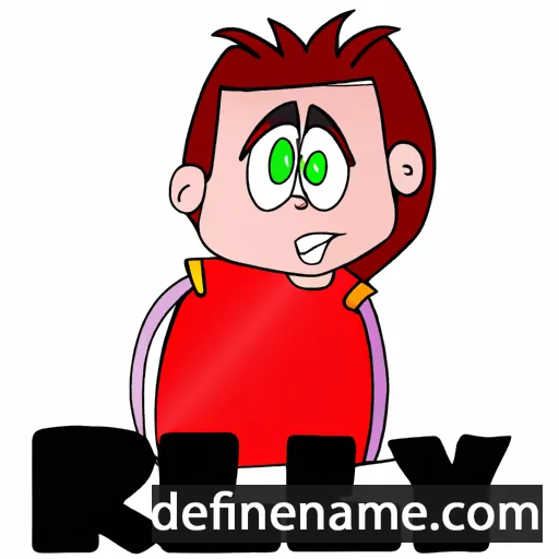 cartoon of the name Reily