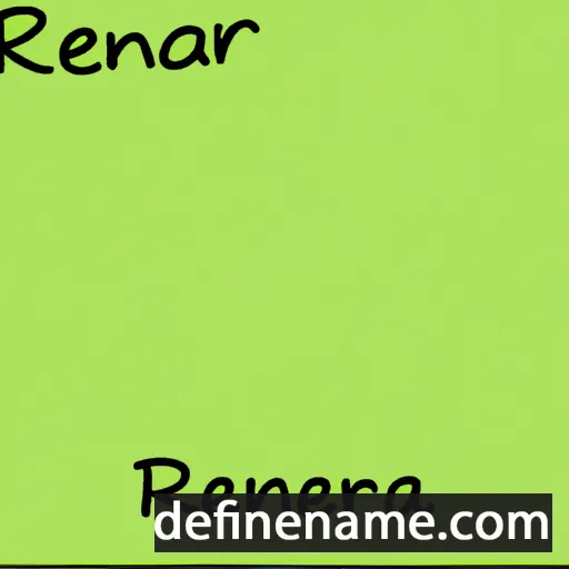 cartoon of the name Reiniera