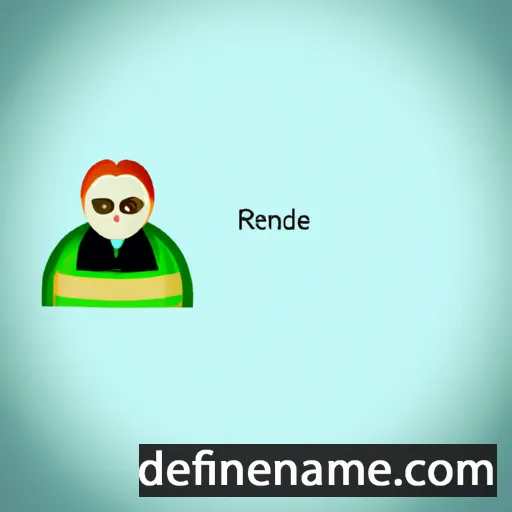 cartoon of the name Reinilde