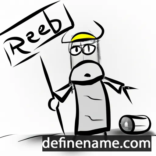 cartoon of the name Rejab