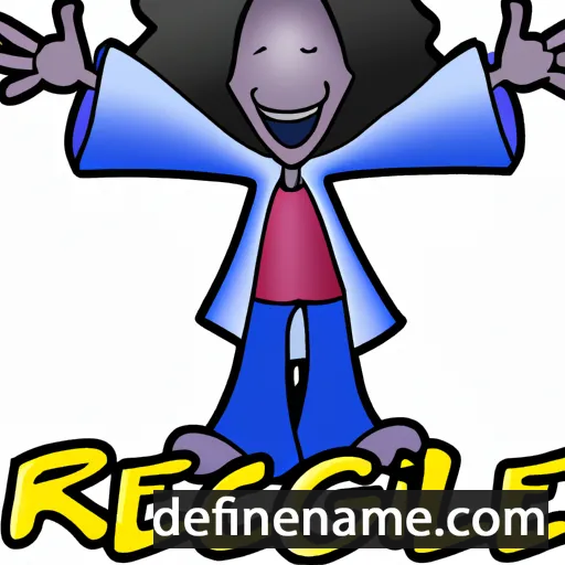 cartoon of the name Rejoice