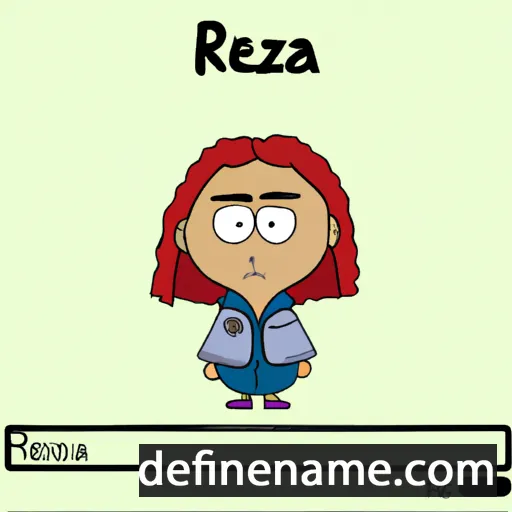 cartoon of the name Rejza