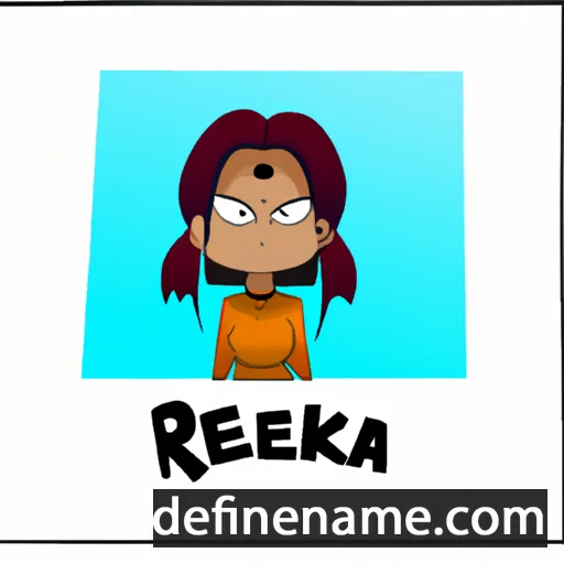 cartoon of the name Rekha