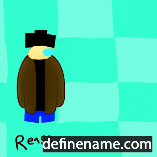 cartoon of the name Reksane