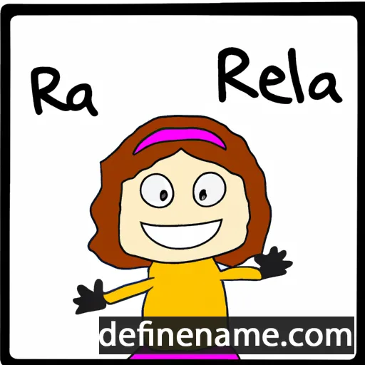 cartoon of the name Relia