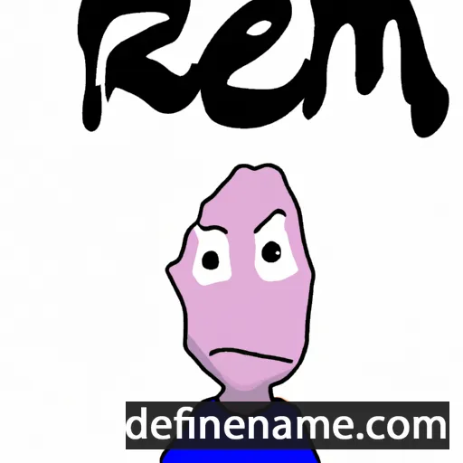 cartoon of the name Rem