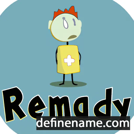 cartoon of the name Remedy