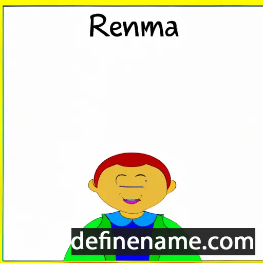 cartoon of the name Remegia