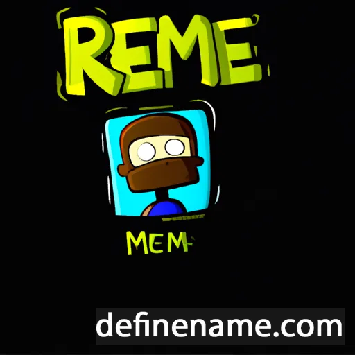 cartoon of the name Remzie