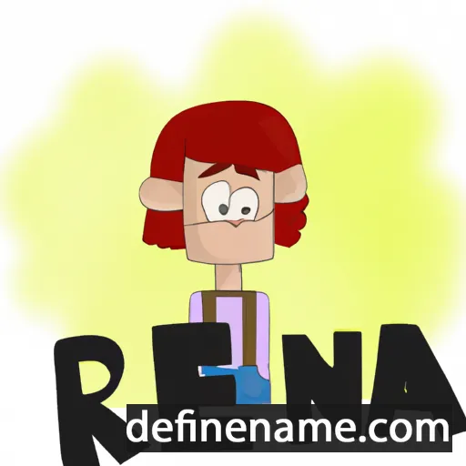 cartoon of the name Reńka