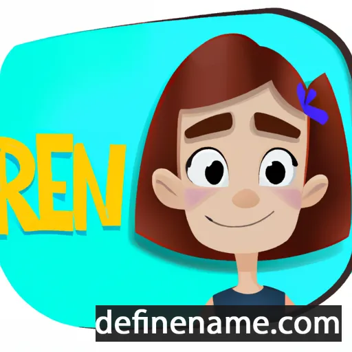 cartoon of the name Rena