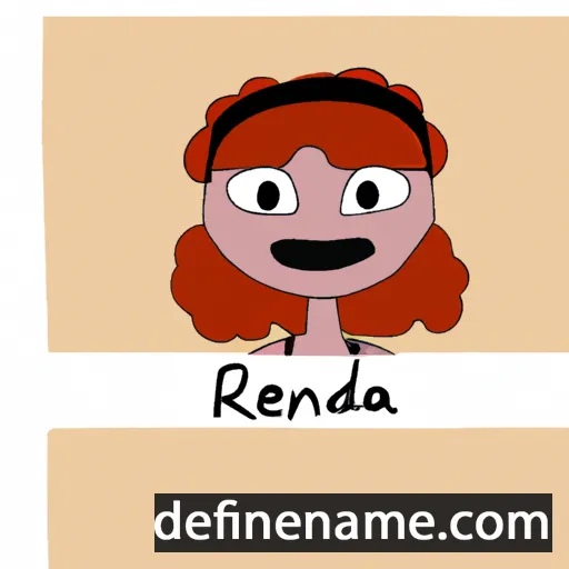 cartoon of the name Renada