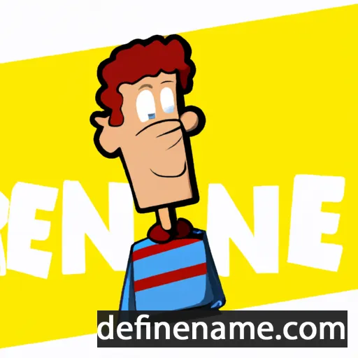 cartoon of the name Rene