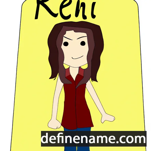 cartoon of the name Reni