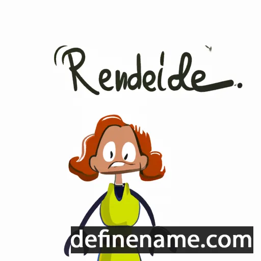 cartoon of the name Renilde